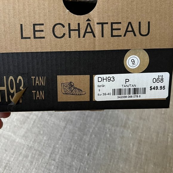 Le Chateau Gladiator Sandals in Cognac Colour size 9 - Picture 2 of 9